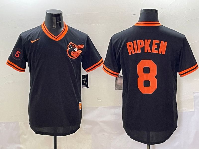 Men Baltimore Orioles #8 Ripken Black Game 2025 Nike MLB Jersey style 5091